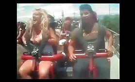 Big boobs tits in roller coasters compilation