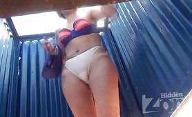 Spying hotest slavic girls changing in Beach Cabin - 25