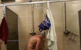Hidden camera in a swimming pool shower 1