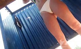 Spying hotest slavic girls changing in Beach Cabin - 62