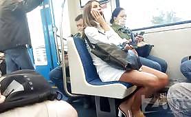 Upskirt girls in metro 3