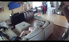 Living Room MILF Fucked by Daddy Cctv Ip Cam