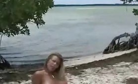Hot Busty Babe Is Having Sex On A Wild Beach