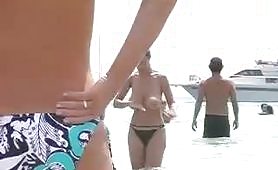 hottest beach boobs