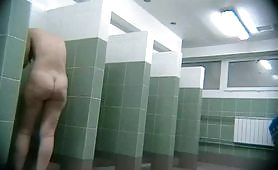 Voyeur, retro russian shower in gym 35